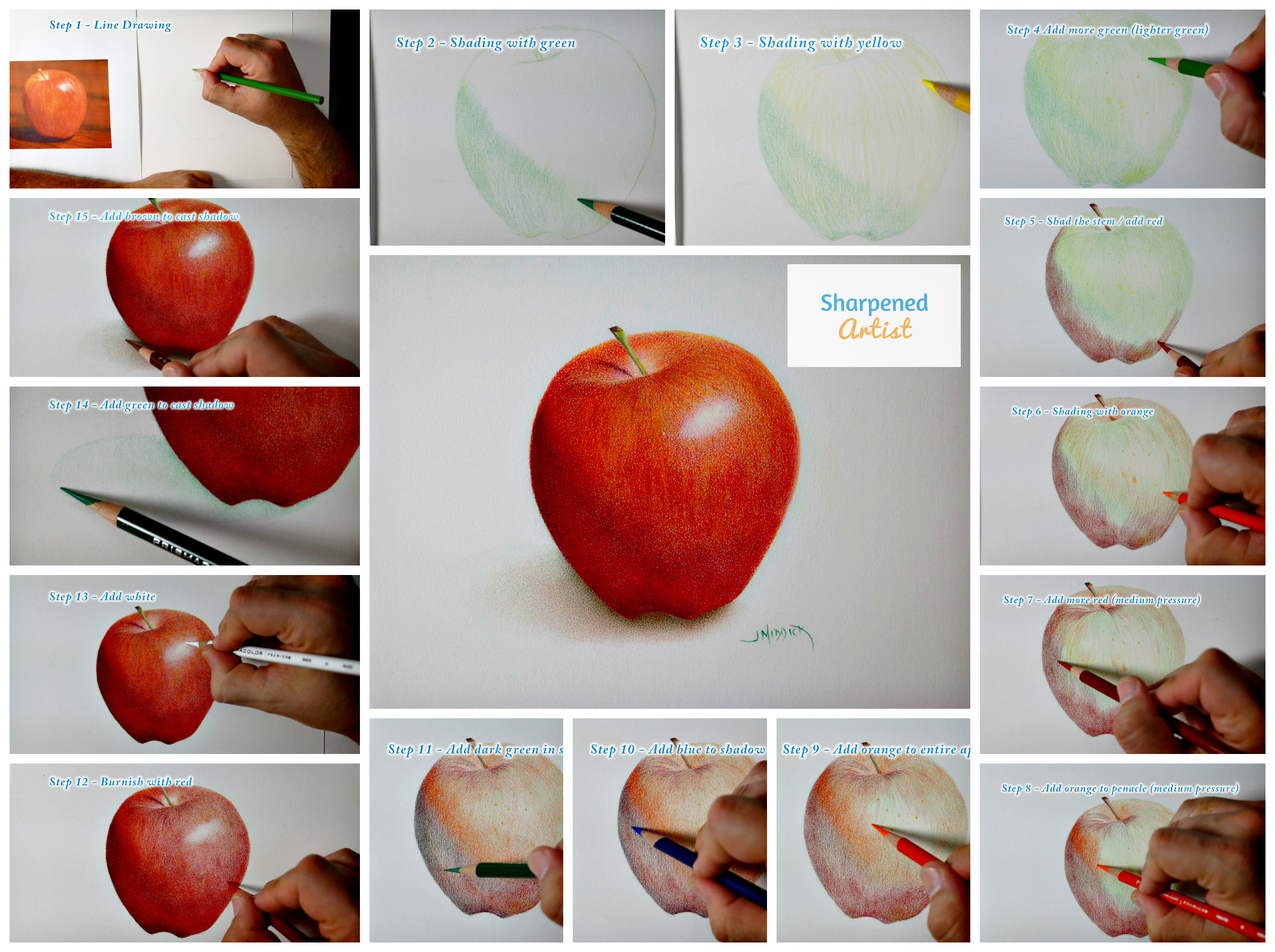 Dhilish Art - How to draw a realistic deep red apple using pencil Watch:  https://youtu.be/sZ-qqzhOSfo . . . . . . . #howto #draw #realistic #1 #apple  #leaf #pencilart #new #instapost #instagram #